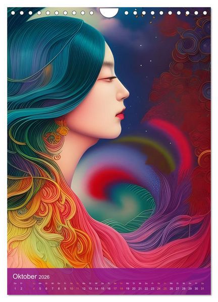 Produktbild: Alle Farben des Regenbogens (Wandkalender 2026 DIN A4 hoch), CALVENDO Monatskalender