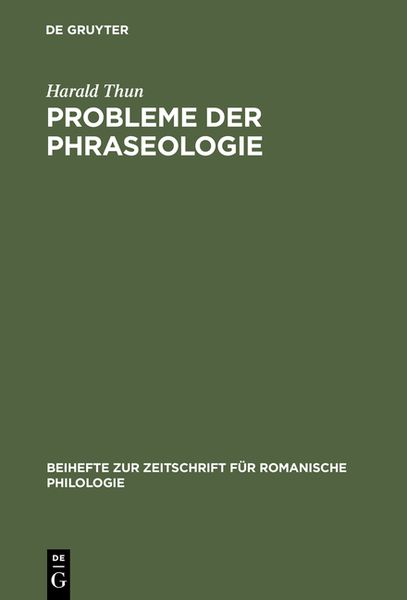 Produktbild: Probleme der Phraseologie