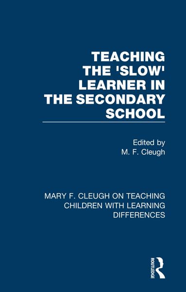 Produktbild: Teaching the 'Slow' Learner in the Secondary School