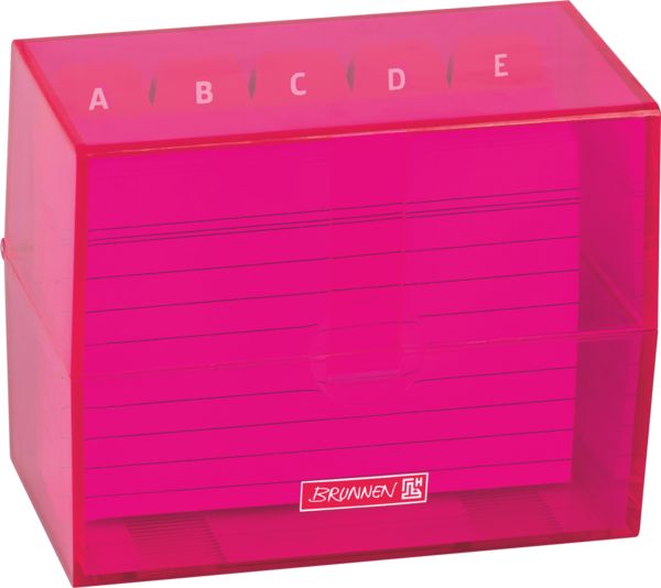 Produktbild: Brunnen Karteibox A7 gef&uuml;llt pink
