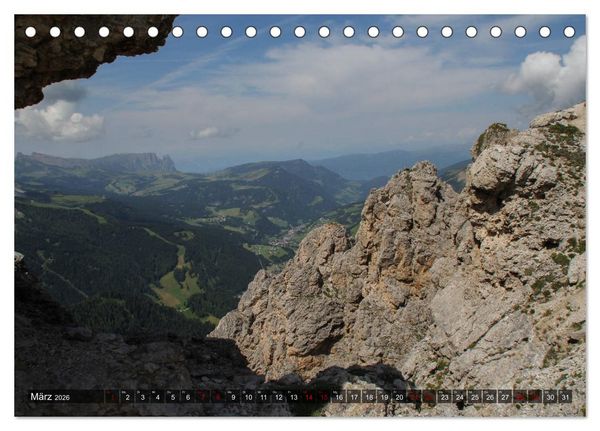 Produktbild: Dolomiten 2026 - Die wei&szlig;en Berge (Tischkalender 2026 DIN A5 quer), CALVENDO Monatskalender