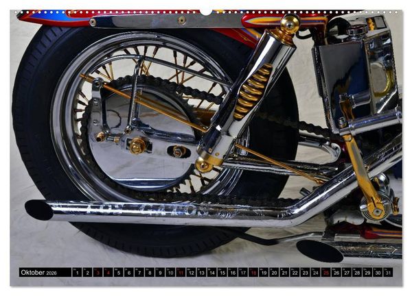 Produktbild: Harley Classic Chopper (hochwertiger Premium Wandkalender 2026 DIN A2 quer), Kunstdruck in Hochglanz