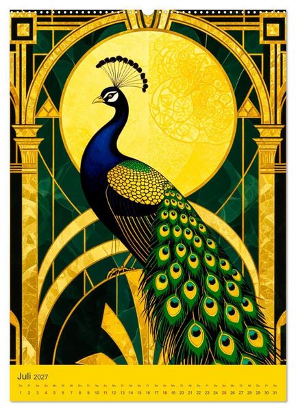 Produktbild: Art Deco Luxury &ndash; Golden Twenties (hochwertiger Premium Wandkalender 2027 DIN A2 hoch), Kunstdruck in Hochglanz