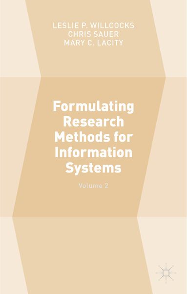 Produktbild: Formulating Research Methods for Information Systems