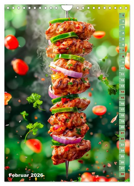 Produktbild: Leckeres Fast Food (Wandkalender 2026 DIN A4 hoch), CALVENDO Monatskalender