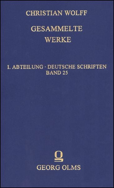 Produktbild: Christian Wolff. Gesammelte Werke