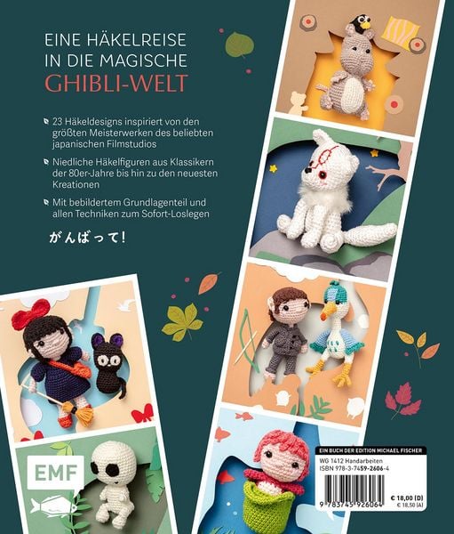 Produktbild: Das inoffizielle Ghibli-H&auml;kelbuch &ndash; 23 zauberhafte Amigurumis f&uuml;r Fans des legend&auml;ren Anime-Studios