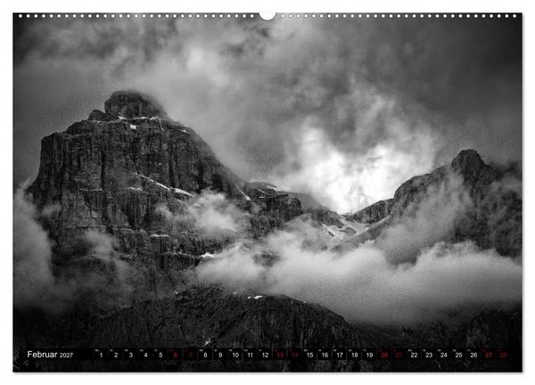 Produktbild: Dramatik in SW (Wandkalender 2027 DIN A2 quer), CALVENDO Monatskalender