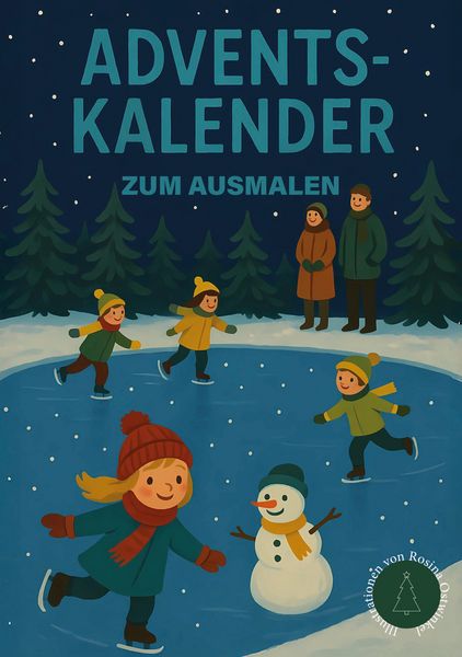 Produktbild: Adventskalender zum ausmalen