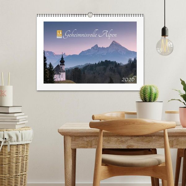 Produktbild: Geheimnisvolle Alpen (Wandkalender 2026 DIN A3 quer), CALVENDO Monatskalender