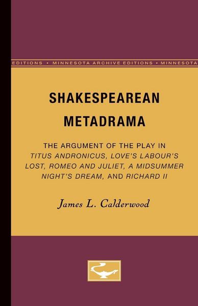 Produktbild: Shakespearean Metadrama