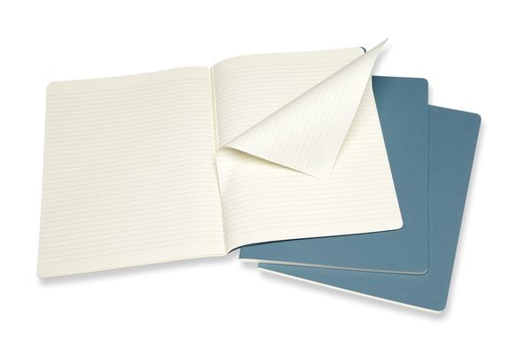 Produktbild: Moleskine Cahier XL, 3er Set, Liniert, Lebhaftes Blau