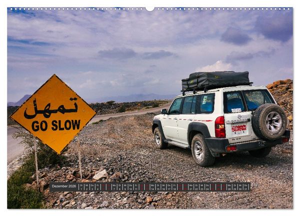 Produktbild: OMAN Offroad Travel Log (hochwertiger Premium Wandkalender 2026 DIN A2 quer), Kunstdruck in Hochglanz