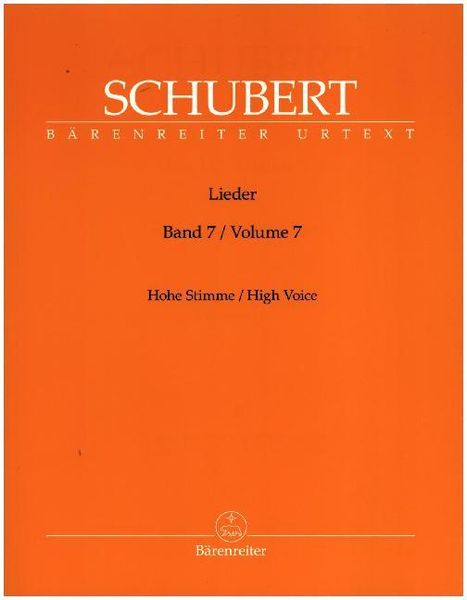 Produktbild: Schubert, F: Lieder f&uuml;r Singstimme u. Klavier 7