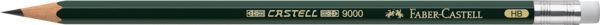 Produktbild: Faber-Castell Bleistift Castell 9000 HB mit Radierer