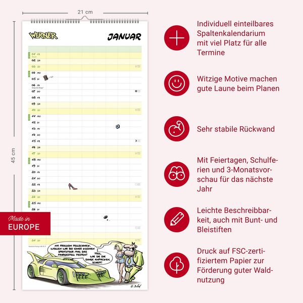 Produktbild: Werner Werkstattplaner 2027