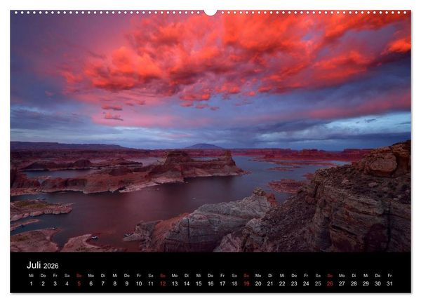 Produktbild: USA - Monumente der Sch&ouml;pfung (hochwertiger Premium Wandkalender 2026 DIN A2 quer), Kunstdruck in Hochglanz