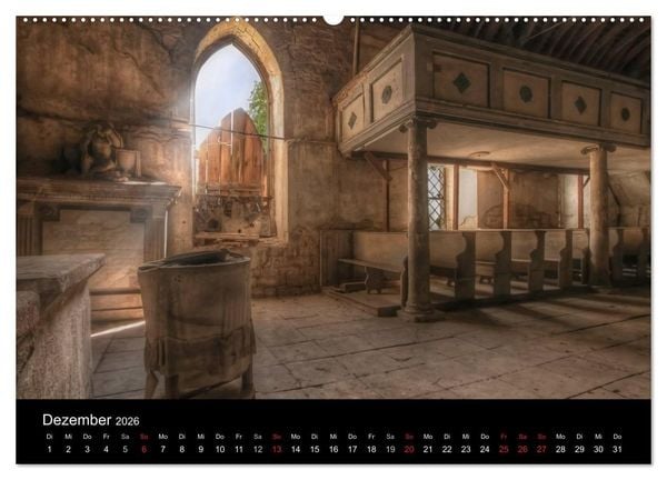 Produktbild: Lost Places - Verlassene Orte (hochwertiger Premium Wandkalender 2026 DIN A2 quer), Kunstdruck in Hochglanz