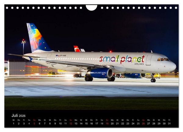 Produktbild: Welt der Flugzeuge (Wandkalender 2026 DIN A4 quer), CALVENDO Monatskalender