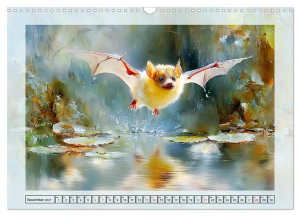 Produktbild: Flughunde. Anmut in stimmungsvollen Naturszenen (Wandkalender 2027 DIN A3 quer), CALVENDO Monatskalender