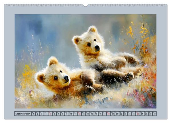 Produktbild: B&auml;renkinder. Kleine Waldseelen im Licht der Natur (Wandkalender 2027 DIN A2 quer), CALVENDO Monatskalender
