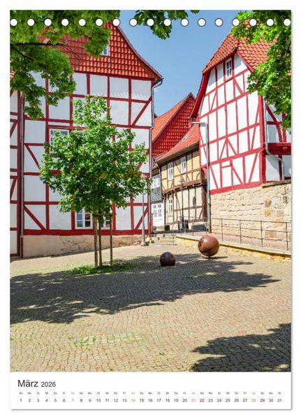 Produktbild: Duderstadt am Harz (Tischkalender 2026 DIN A5 hoch), CALVENDO Monatskalender