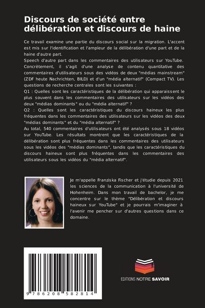 Produktbild: Discours de société entre délibération et discours de haine