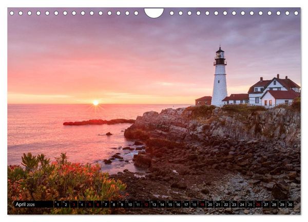 Produktbild: NEUENGLAND - Eine Reise durch den Nordosten der USA (Wandkalender 2026 DIN A4 quer), CALVENDO Monatskalender