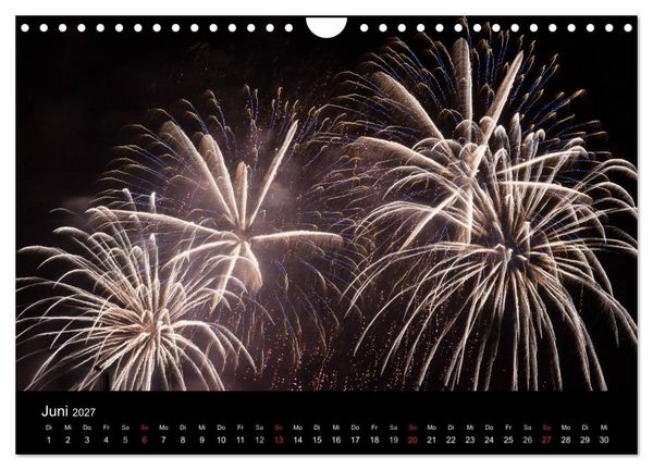 Produktbild: Feuerwerk (Wandkalender 2027 DIN A4 quer), CALVENDO Monatskalender