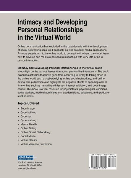 Produktbild: Intimacy and Developing Personal Relationships in the Virtual World
