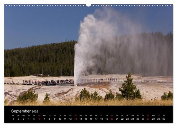Produktbild: Yellowstone Impressionen (Wandkalender 2026 DIN A2 quer), CALVENDO Monatskalender