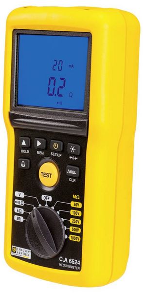 Produktbild: Chauvin Arnoux C.A 6524 Isolationsmessger&auml;t 50 V, 100 V, 250 V, 500 V, 1000V 200 GΩ