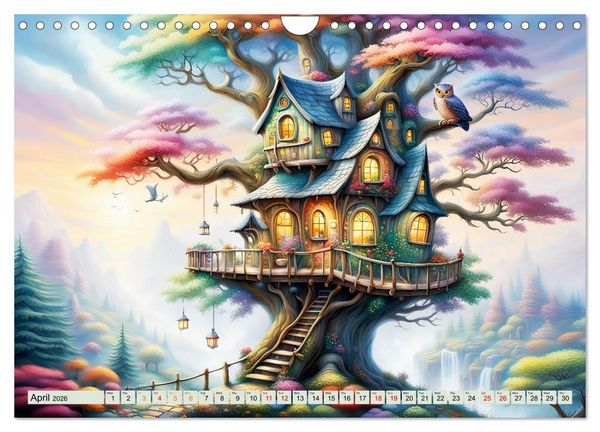 Produktbild: Treehouse fantasies (Wall Calendar 2026 DIN A4 landscape), CALVENDO 12 Month Wall Calendar
