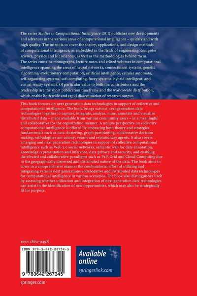 Produktbild: Next Generation Data Technologies for Collective Computational Intelligence