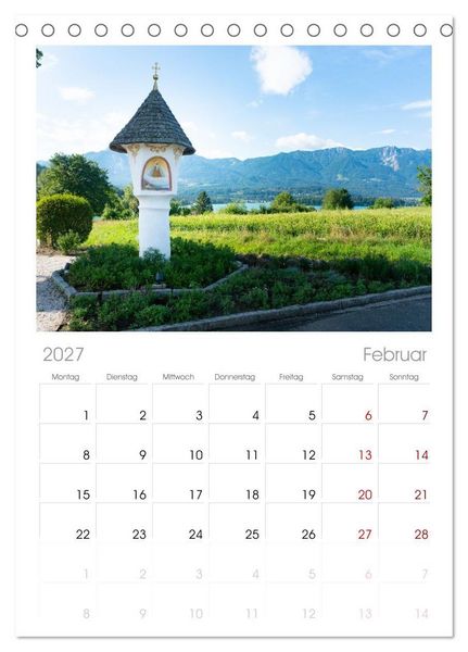 Produktbild: Tischplaner 2027 - Der wundersch&ouml;ne Faaker See in K&auml;rnten (A5 Tischkalender zum Aufstellen) CALVENDO