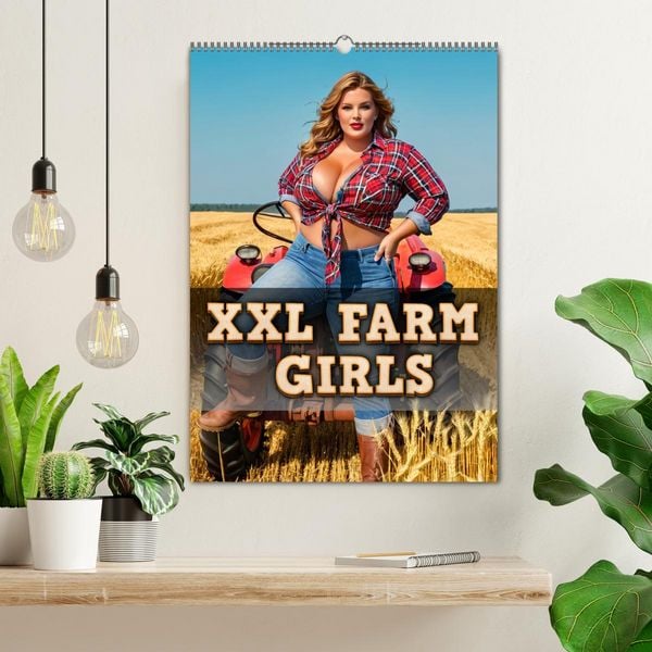 Produktbild: XXL Farm Girls (Wandkalender 2026 DIN A2 hoch), CALVENDO Monatskalender