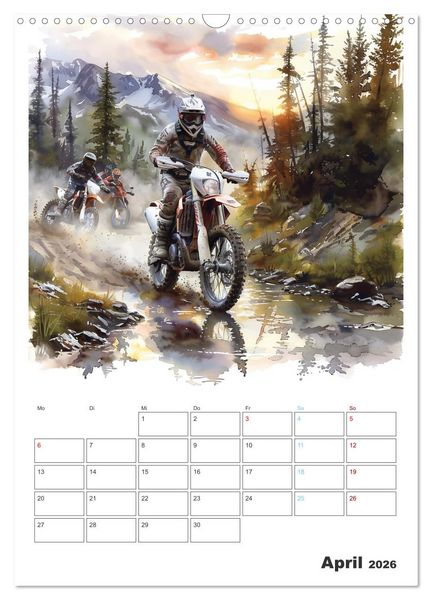 Produktbild: Motocross - Der Sport f&uuml;r echte Abenteurer (Wandkalender 2026 DIN A3 hoch), CALVENDO Monatskalender