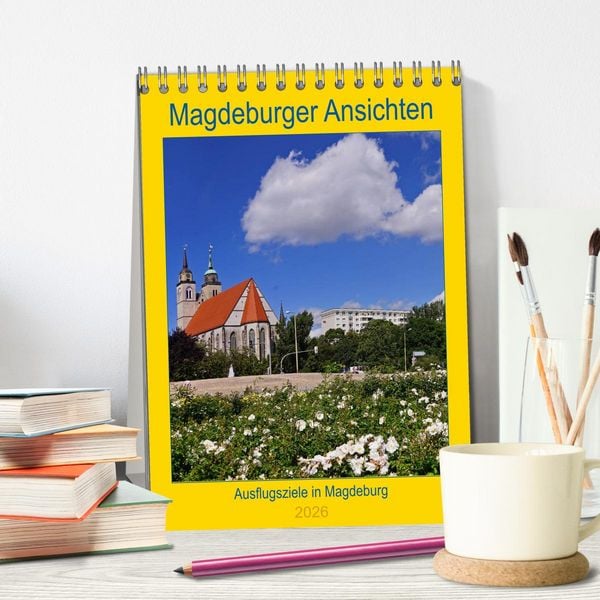 Produktbild: Magdeburger Ansichten (Tischkalender 2026 DIN A5 hoch), CALVENDO Monatskalender