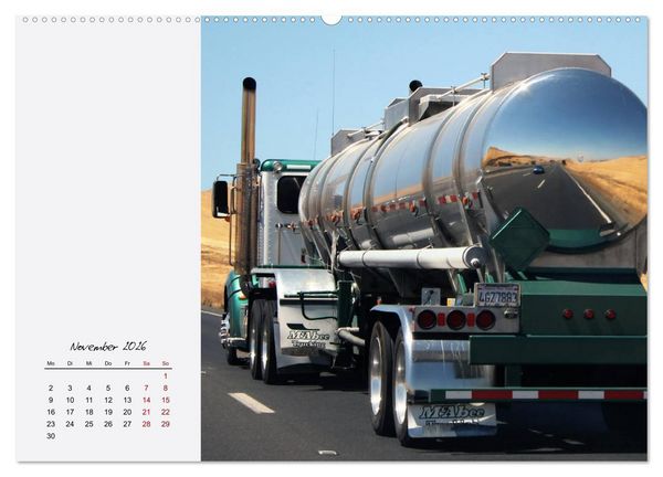 Produktbild: Langhauber. Coole Trucks in den USA (hochwertiger Premium Wandkalender 2026 DIN A2 quer), Kunstdruck in Hochglanz