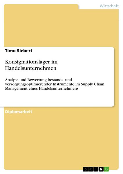 Produktbild: Konsignationslager im Handelsunternehmen