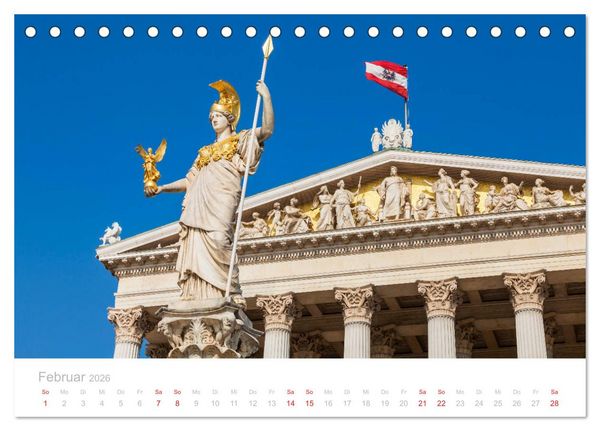 Produktbild: W I E N E R Impressionen (Tischkalender 2026 DIN A5 quer), CALVENDO Monatskalender
