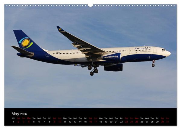 Produktbild: Widebody Jets (High Quality Premium Wall Calendar 2026 DIN A2 landscape),CALVENDO 12 Month Wall Calendar