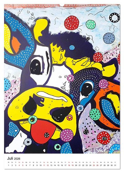 Produktbild: Pop Art Animals - Atelier Zippo (Wandkalender 2026 DIN A2 hoch), CALVENDO Monatskalender