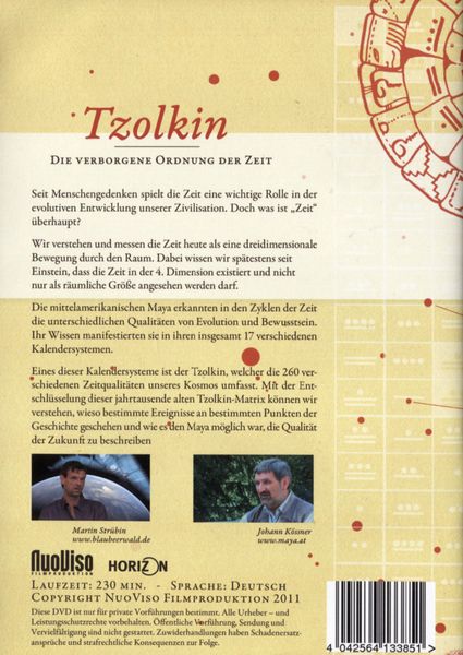 Produktbild: Tzolkin - Die verborgene Ordnung der Zeit, 1 DVD