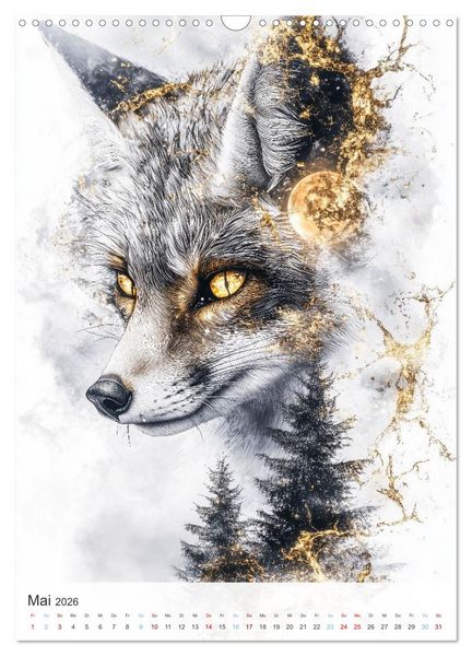 Produktbild: Fl&uuml;stern im Wald (Wandkalender 2026 DIN A3 hoch), CALVENDO Monatskalender