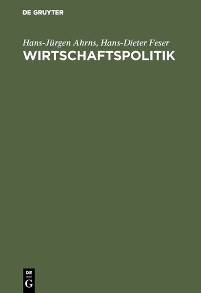 Produktbild: Wirtschaftspolitik
