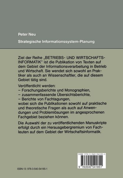 Produktbild: Strategische Informations-system-Planung
