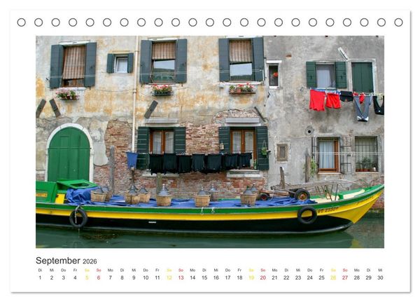 Produktbild: Venedig (Tischkalender 2026 DIN A5 quer), CALVENDO Monatskalender