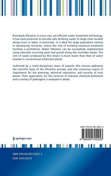 Produktbild: Riverbank Filtration for Water Security in Desert Countries