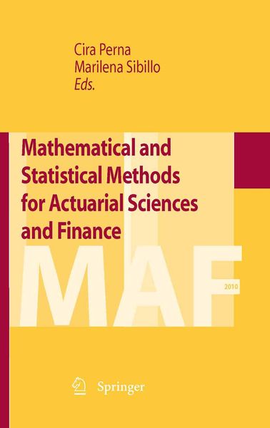 Produktbild: Mathematical and Statistical Methods for Actuarial Sciences and Finance